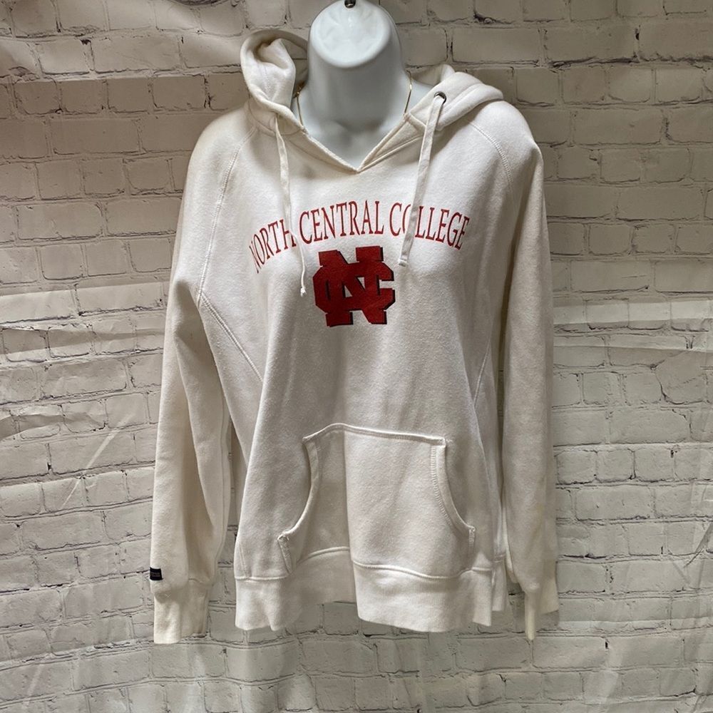 Jansport North Central College White Hooded Sweatshirt – Women’s Large